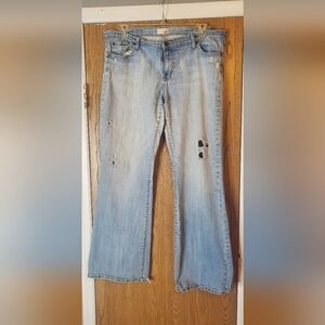 Distressed Light Blue Jeans